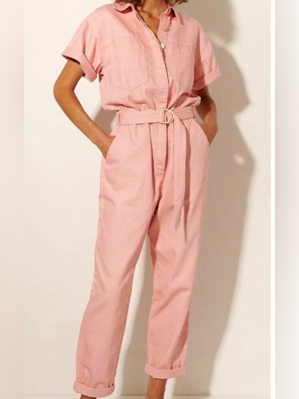 Kivari Brae Boilersuit Jumpsuit Pink 100% Cotton Women’s Size 4